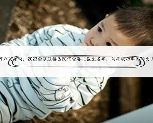 南京可以助孕吗，2023南京鼓楼医院试管婴儿医生名单，助孕成功率高的大夫参